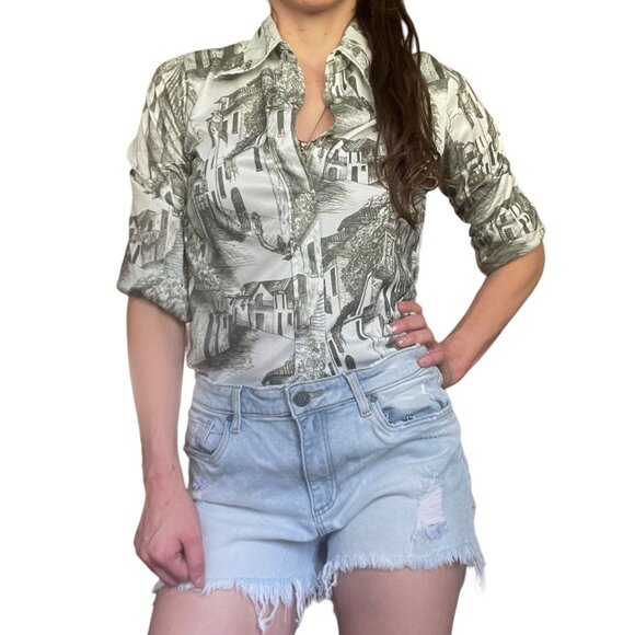 Fresh Start Tops - VTG Printed Blouse